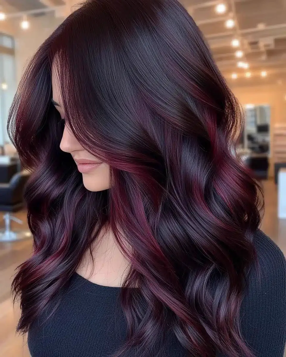 Glam hair colour service