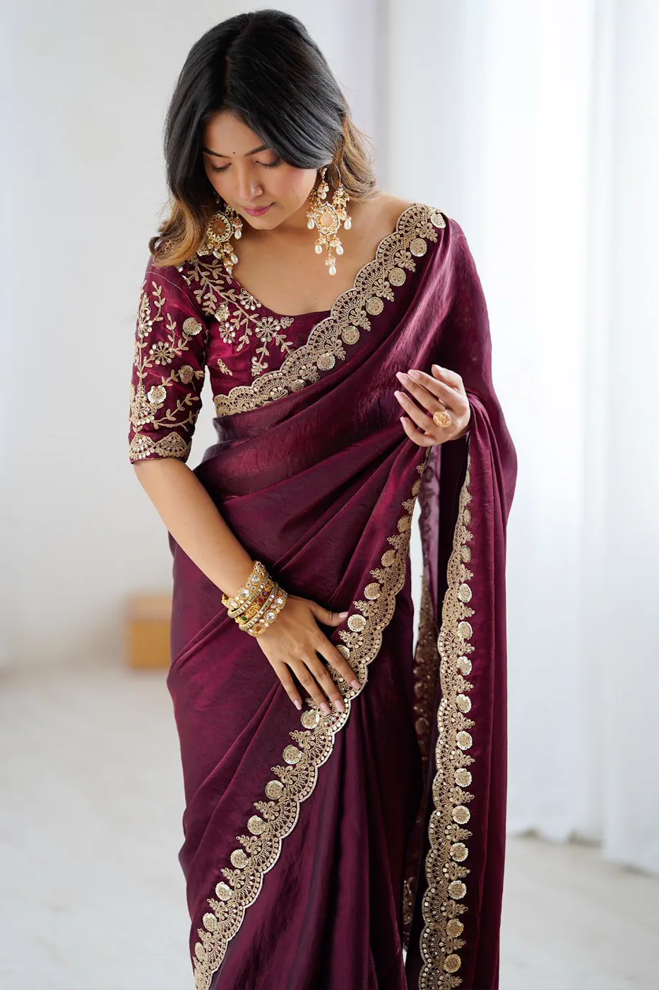 Saree draping